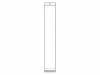 Self-adhesive seal plastic bags with tab 7x45cm