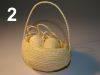 Basket with eggs