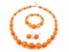 Set of plastic cut beads