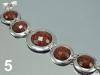 Bracelet MARBLE rings with toggle clasp