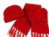 Cap knitted + scarf chenille