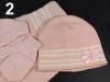 Girls´cap + gloves + scarf set