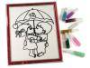 Picture in frame with colours size 20x24cm