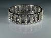 Bracelet strass 15x160mm elastic 4 lines