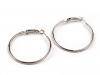 Earrings metal Ø40mm BIBI smooth rings 