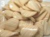 Plastic beads non-transparent STRIPE propeller 25x30mm 500g
