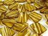 Plastic beads transparent STRIPE rectangle irregular 20x30mm 500g