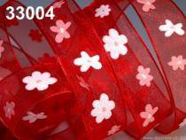 Ribbon monofilament width 25mm with wire LARA CZECH MADE Ribbon monofilament width 25mm with wire LARA CZECH MADE