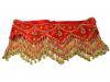 Belt satin firm 25x100cm with jingle bells