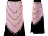 Shakira shawl big size 75x140cm with fringes and coins
