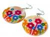 Earrings  with print COLOR