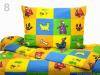 Bed linen cotton, set 1pc 140x200cm + 1pc 70x90cm children´s with zip