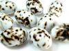 Beads PORCELAIN olive 15x25mm