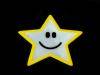 Reflective stick-on label star