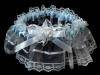 Women´s garter decorative width between 80 - 90 mm with frill