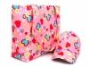 Bag textile with zip 30x42cm set with baseball cap