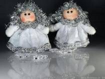 Angel with plastic stars hanging decoration 14cm Angel with plastic stars hanging decoration 14cm