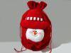 Gift bag with size 29x33cm Christmas with applique