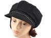 Women´s cap beret wool with stones