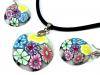 Necklace and earrings set FIMO MEADOW