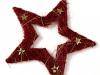 Christmas star of  hemp size 15cm hanging decoration