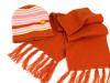 Cap knitted with stripes + scarf MAJKA
