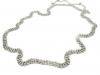Belt strass width 1cm length 145cm XXXL 3-lined