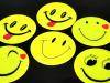 Reflective stick-on labels smileys set 6pcs SMILE