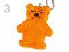Reflecting glass for pedestrians 50x70mm teddy bear