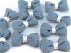 Textile decoration - denim bow 3D ZZ