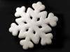 Snowflake polystyrene Ø20cm with sequins