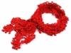 Scarf crocheted 20x200cm DIANA