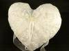 Wedding cushion 20x21cm heart with embroidery