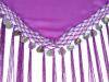 Shakira scarf big 120x140cm with fringe and coins