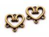 Filigree 3 eyes 14x14mm HEART