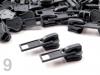 Slider for vislon zippers 5mm  autolock 500pcs
