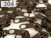 Slider for coil zippers 5mm nonlock 100pcs for footage of POL type