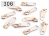 Slider for coil zippers 5mm nonlock 100pcs for footage of POL type