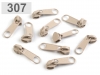 Slider for coil zippers 5mm nonlock 100pcs for footage of POL type