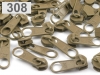 Slider for coil zippers 5mm nonlock 100pcs for footage of POL type
