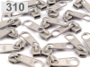 Slider for coil zippers 5mm nonlock 100pcs for footage of POL type