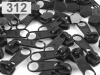 Slider for coil zippers 5mm nonlock 100pcs for footage of POL type
