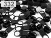 Slider for coil zippers 5mm nonlock 100pcs for footage of POL type