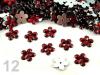 Flower plastic Ø11mm for stitching 2000pcs ZZ silver basis
