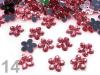 Flower plastic Ø11mm for stitching 2000pcs ZZ silver basis