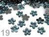 Flower plastic Ø11mm for stitching 2000pcs ZZ silver basis
