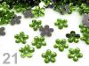 Flower plastic Ø11mm for stitching 2000pcs ZZ silver basis
