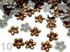 Flower plastic Ø11mm for stitching 500pcs ZZ silver basis