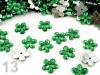 Flower plastic Ø11mm for stitching 500pcs ZZ silver basis