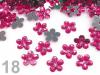 Flower plastic Ø11mm for stitching 500pcs ZZ silver basis